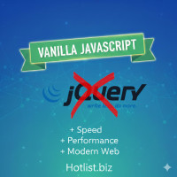 Переход на новый уровень без jQuery. SaaS Hotlist.biz полностью отказались от jQuery