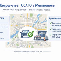 Как работает ОСАГО в Мелитополе и принимают ли его на постах
