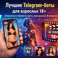 Лучшие Telegram-боты для взрослых 18+ в 2026 году: AI-анимация фото, видео из изображений и виртуальные девушки