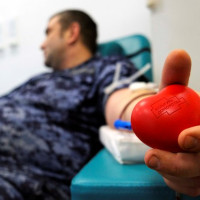 В Херсонской области росгвардейцы присоединились к донорской акции