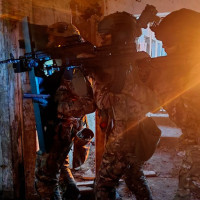 В Херсонской области спецназ Росгвардии провел ночные антитеррористические учения