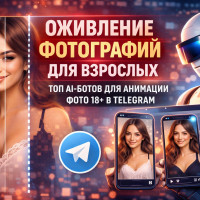 Оживление фотографий для взрослых — ТОП AI-ботов для анимации фото 18+ в Telegram