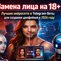 Замена лица на фото 18+: лучшие нейросети и Telegram-боты для создания дипфейков в 2026 году