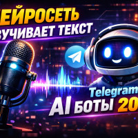 Telegram бот для озвучки текста: лучшие нейросети 2026