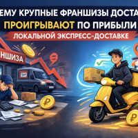 Почему крупные франшизы доставки проигрывают локальной экспресс-доставке по прибыли в процентах
