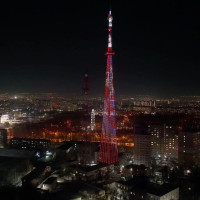 К юбилею Росгвардии самарская телебашня зажглась праздничной подсветкой