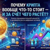 Почему крипта вообще что-то стоит — и за счёт чего растёт?