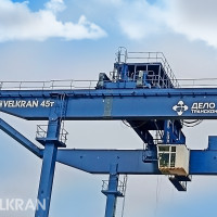 Контейнерный кран VELKRAN 45 тонн в Уфе сдан в эксплуатацию