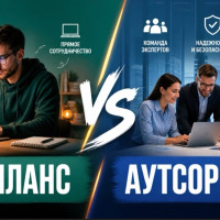 Фриланс vs аутсорсинг: когда каждый инструмент работает эффективнее для бизнеса