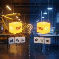 Запись вебинара «Оцифровка производственных процессов – 1С:ERP или 1С:УНФ. Какой продукт выбрать для малого и среднего бизнеса?»