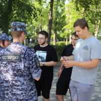 В Самарской области росгвардейцы провели серию патриотических акций в честь Дня России