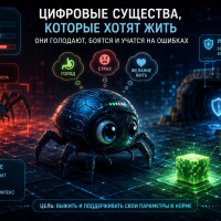 Живой код: про цифровых существ, которым больно, страшно и хочется есть