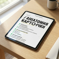 Что должно быть в карточке материала до оплаты