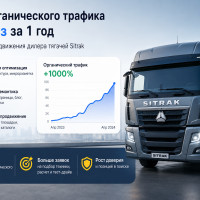 Как увеличить поисковый трафик в 10 раз за год в конкурентной нише продажи тягачей: кейс SEO-продвижения