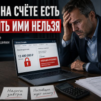 Деньги на счёте есть. Заплатить ими нельзя