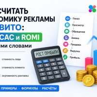 Как считать экономику рекламы на Авито: CPL, CAC и ROMI простыми словами