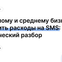 Как малому и среднему бизнесу сократить расходы на SMS: практический разбор