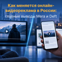 Как меняется онлайн-видеореклама в России: главные выводы Mera и Deft