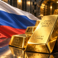 Золотые резервы России впервые превысили 300 млрд долларов