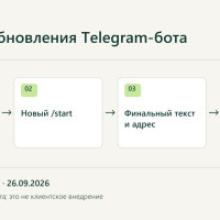 Как проверить обновление Telegram-бота: текст, ссылка и новая строка в таблице