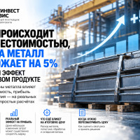 Что происходит с себестоимостью, когда металл дорожает на 5%: считаем эффект на готовом продукте