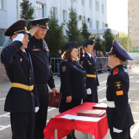 В Самаре росгвардейцы приняли участие в церемонии принятия торжественного обещания кадет