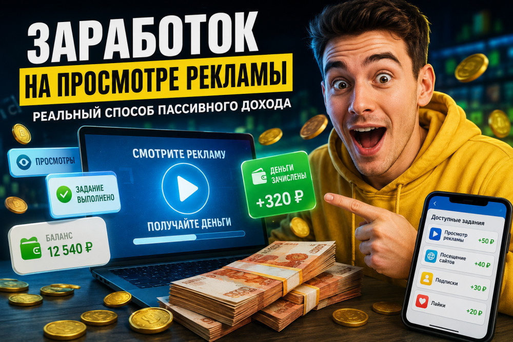 Seoenru: Заработок на просмотре рекламы в 2026 году реально ли получать деньги без опыта