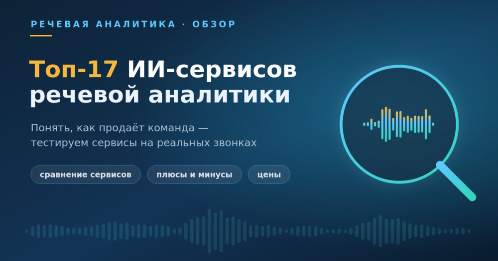 Денисов Антон: Понять, как продаёт команда: топ-17 ИИ-сервисов речевой аналитики