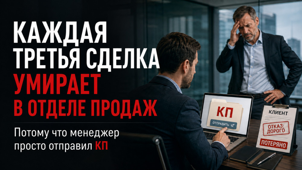 Честно про бизнес: Каждая третья сделка умирает в отделе продаж. Как это остановить?