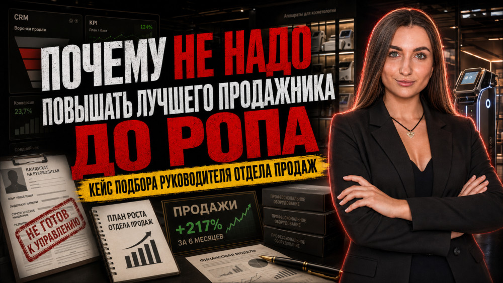 Екатерина Коробова: Почему не надо повышать лучшего продажника до РОПа: кейс подбора руководителя отдела продаж