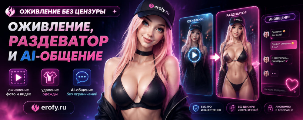 Erofy | Нейросети 18+: Оживление фото 18+ онлайн: как сделать видео из одного снимка