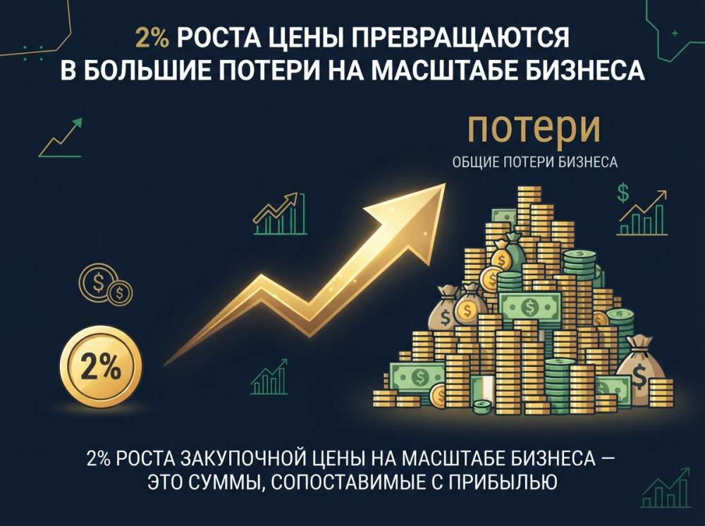 WINFOX: 2% роста закупочной цены: почему это бьёт по марже сильнее, чем кажется