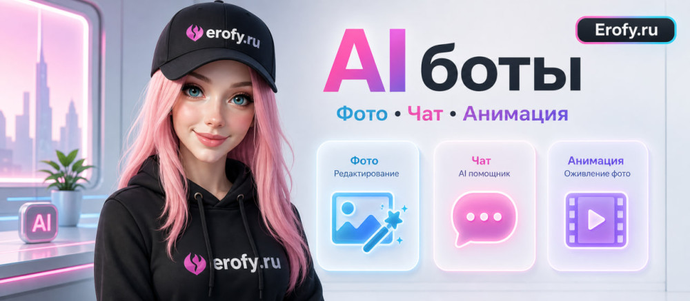 Erofy | Нейросети 18+: ИИ генератор порно 2026 &mdash; лучшие нейросети и боты без цензуры