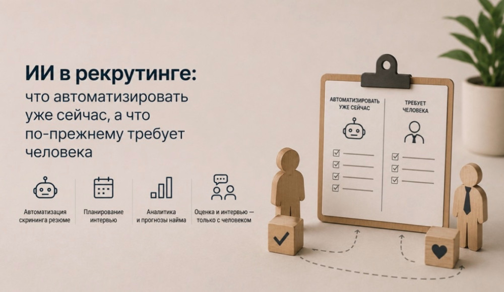 Mega-Personal. Пишет Роман Игнатьев: ИИ в рекрутинге: что автоматизировать уже сейчас, а что по-прежнему требует человека