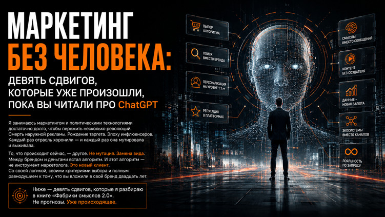 Связь. Коммуникационное бюро: Маркетинг без человека: девять сдвигов, которые уже произошли, пока вы читали про ChatGPT