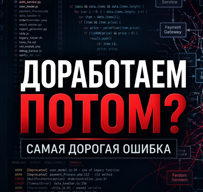 Веб-Эталон: Почему &laquo;доработаем потом&raquo; делает сайт в 10 раз дороже