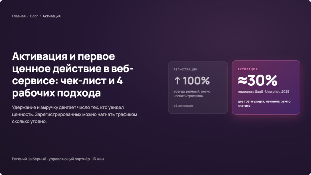 Сайткрафт: Активация и первое ценное действие: что меняется на рынке онлайн-сервисов