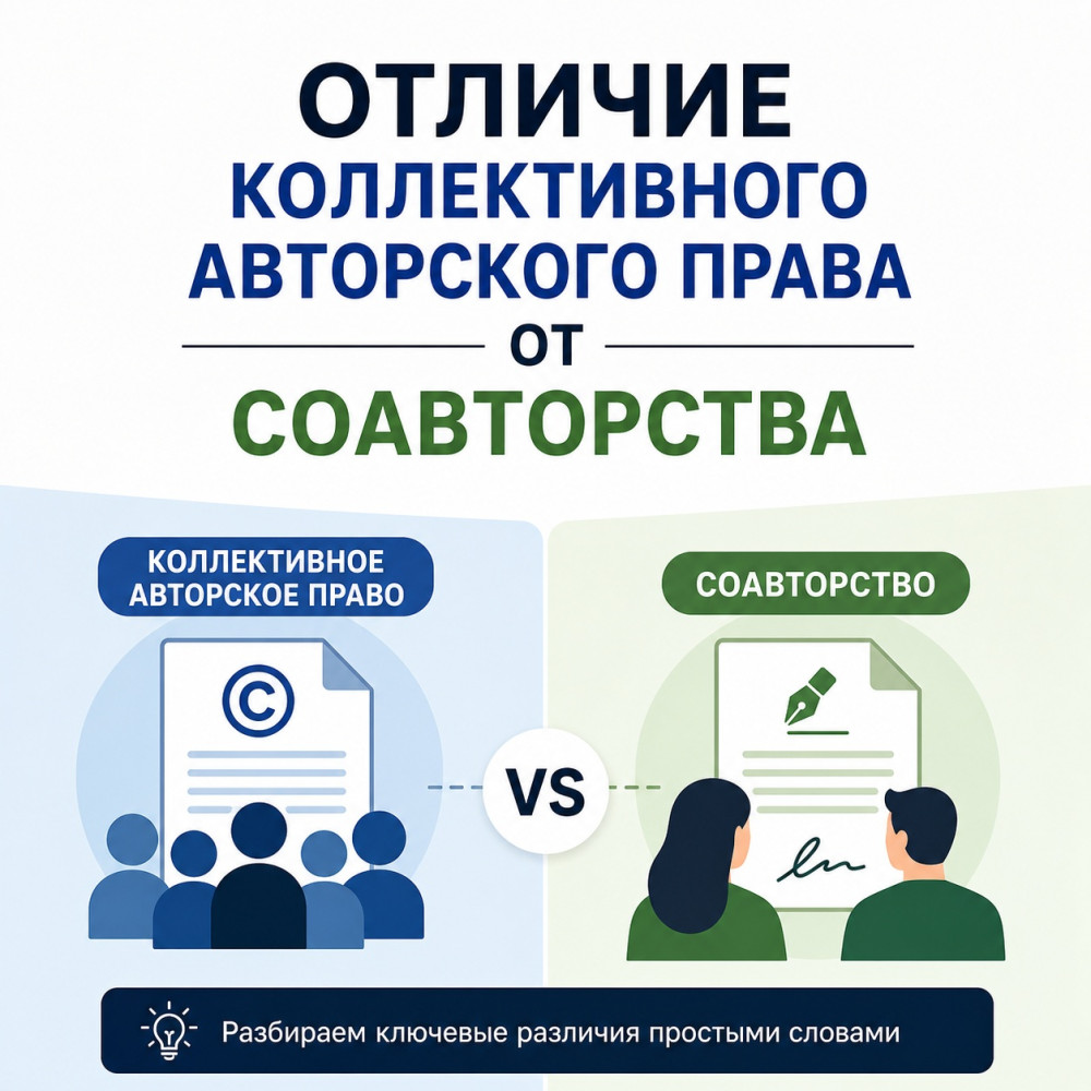 Первоисток: Коллективное авторское право и соавторство: в чем разница