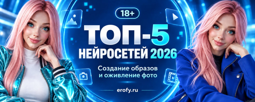 Erofy | Нейросети 18+: ТОП-5 нейросетей 18+ для нюдсов по фото 2026: раздеть и оживить за минуту