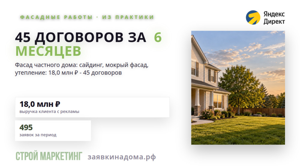 Сергей Попов: Как фасадная компания из Самары получила 45 договоров на заказы на фасадные работы за полгода