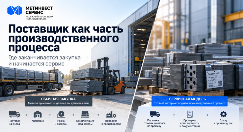ООО «ПКФ «МЕТИНВЕСТ-СЕРВИС»: Поставщик как часть производственного процесса: где заканчивается закупка и начинается сервис