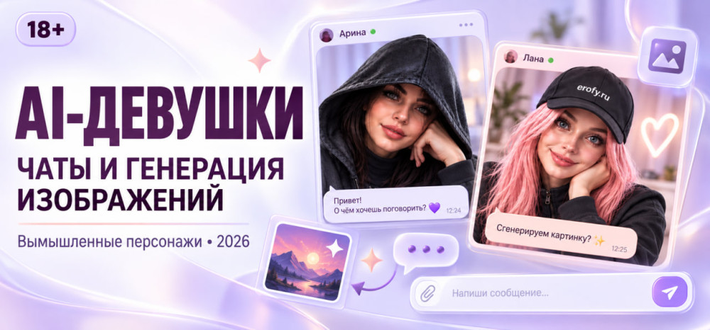 Erofy | Нейросети 18+: AI-девушки и генерация 18+ изображений: как работают чаты с вымышленными персонажами в 2026 году