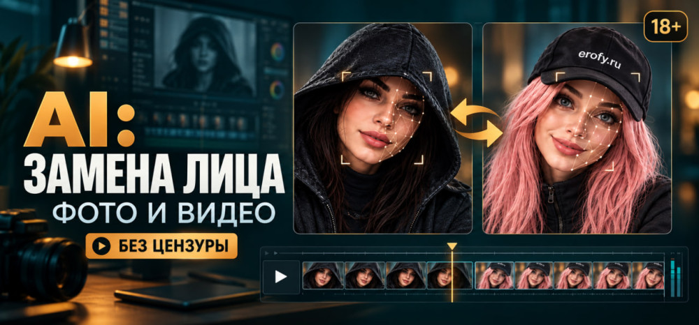 Erofy | Нейросети 18+: AI для замены лица на фото-видео 18+ | ИИ без цензуры для порно
