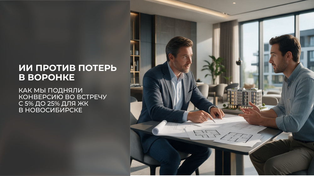 Finepromo: Как мы подняли конверсию из лида во встречу с 5% до 25% для ЖК в Новосибирске: разбор с цифрами и граблями