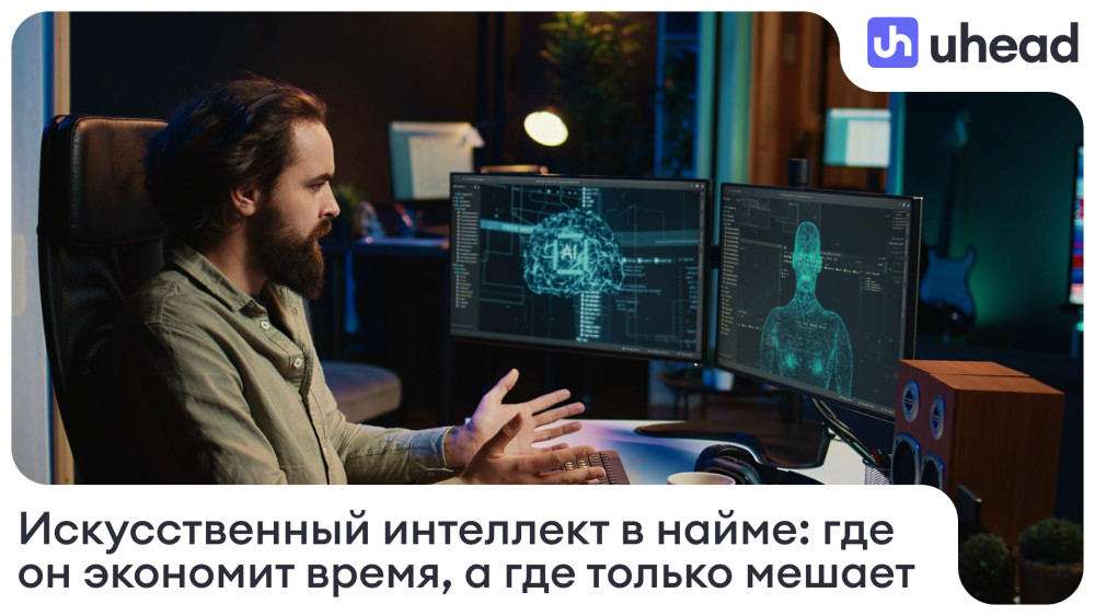 uhead: Искусственный интеллект в найме: где он экономит время, а где только мешает