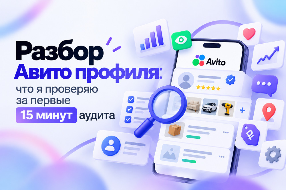 Нургатин Руслан - АВИТОЛОГ: Разбор Авито профиля: что я проверяю за первые 15 минут аудита