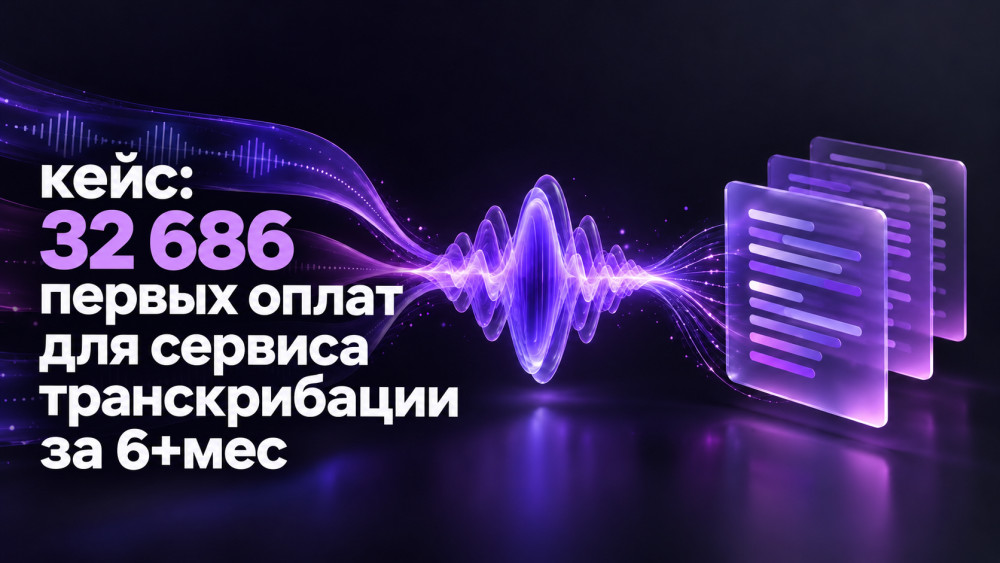 Сайткрафт: Как масштабировали Директ онлайн-сервиса транскрибации до 32 686 первых оплат за 8 месяцев