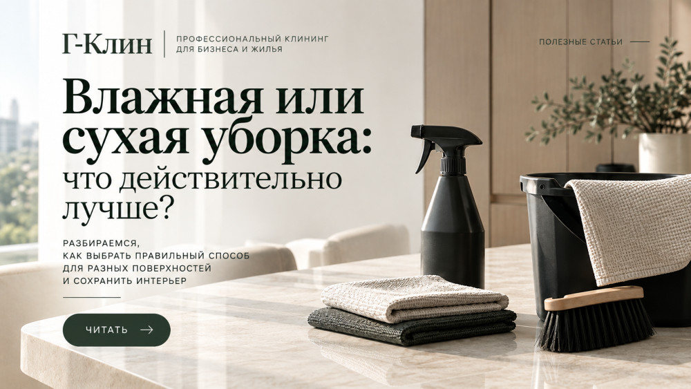 Грек Андрей: Влажная или сухая уборка: что действительно лучше?