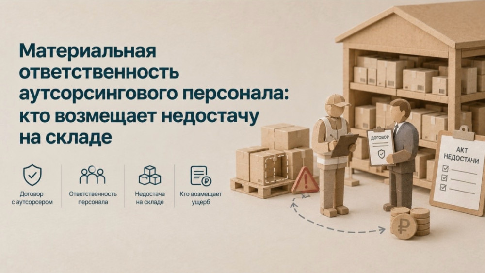 Mega-Personal. Пишет Роман Игнатьев: Материальная ответственность аутсорсингового персонала: кто возмещает недостачу на складе