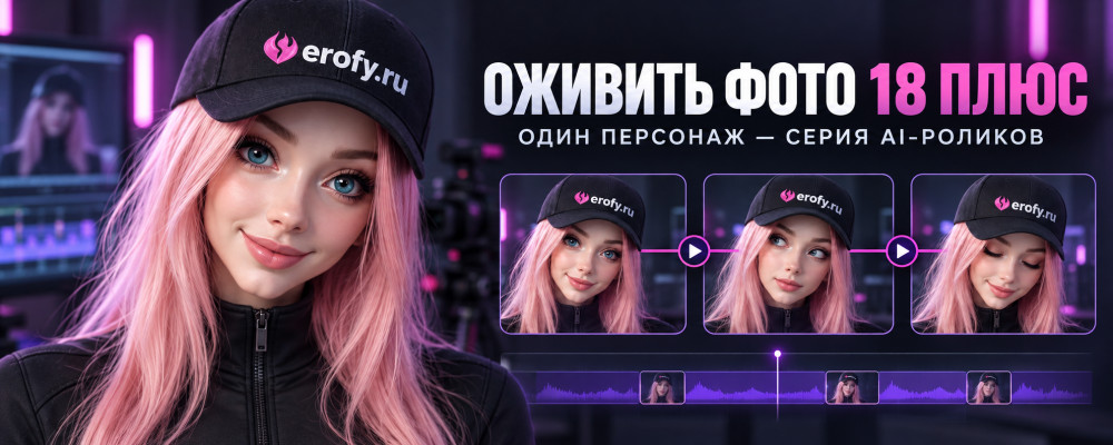 Erofy | Нейросети 18+: Оживить фото 18 плюс серией: как сохранить персонажа в нескольких AI-роликах